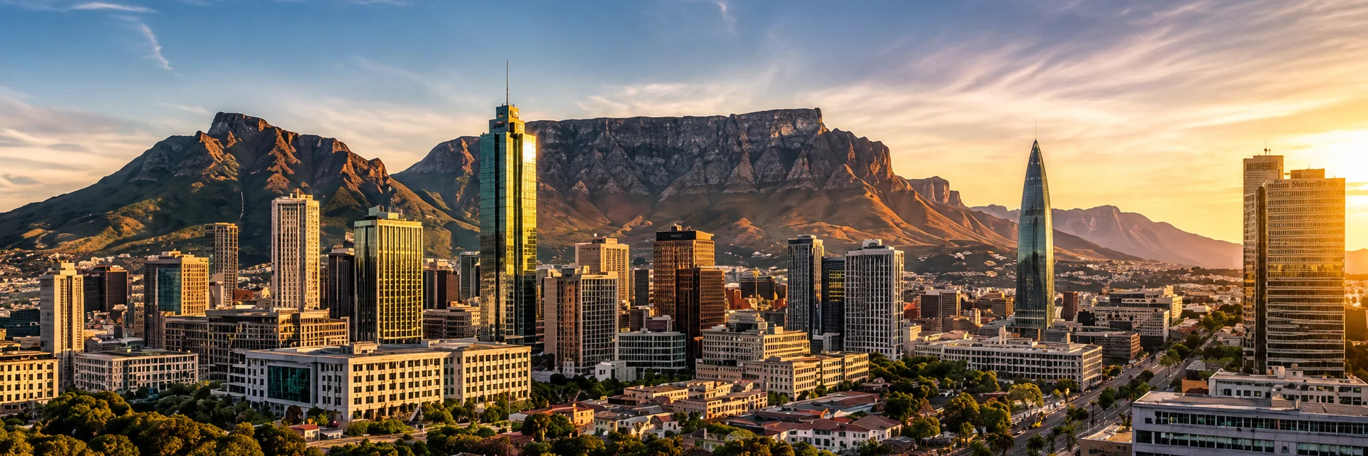 Johannesburg skyline in South Africa