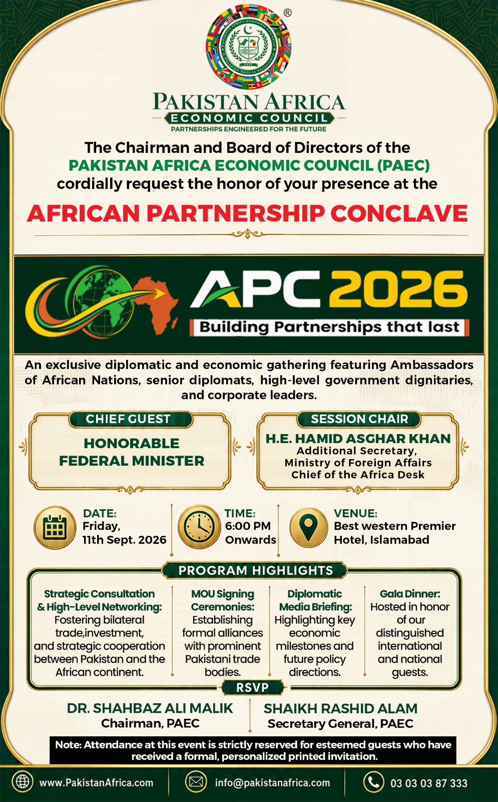 APC 2026 African Partnership Conclave invitation