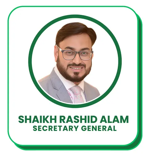 Portrait of Shaikh Rashid Alam, Secretary General