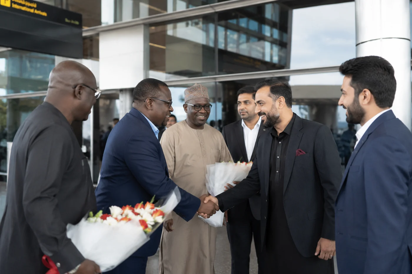 PAEC delegates welcoming an African representative