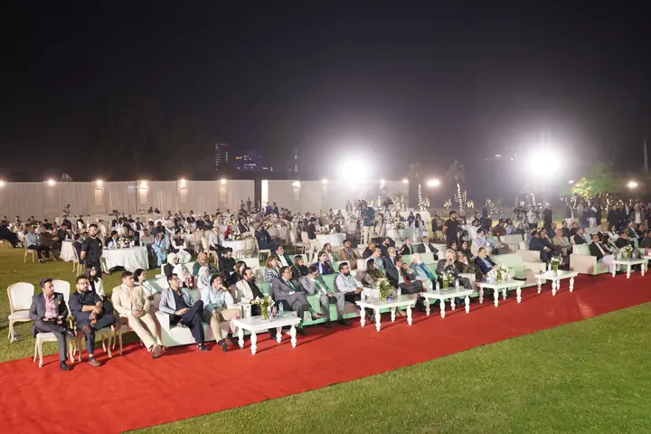Wide view of the ceremony audience at Governor House Sindh.